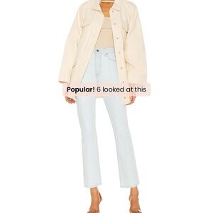 Grlfrnd High Waisted Light denim crop jeans
